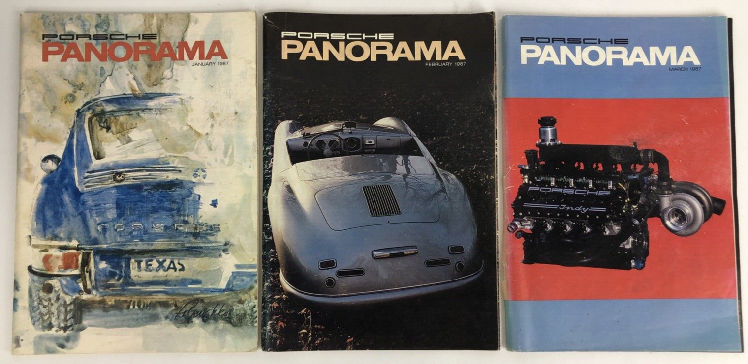 Porsche Panorama Magazine - 1987 Complete Set 30th Anniversary 12 issue - RARE