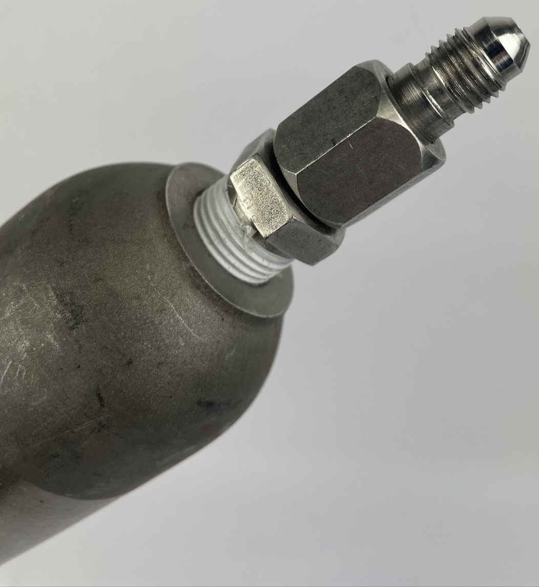 Hoke Sample Cylinder CC-3E 1800 3-66 304 Stainless Steel w Connections