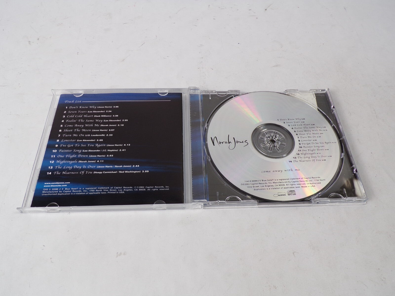 Norah Jones Coe Away With Me Don't Know Why Seven Years Cold Cold Heart CD#41
