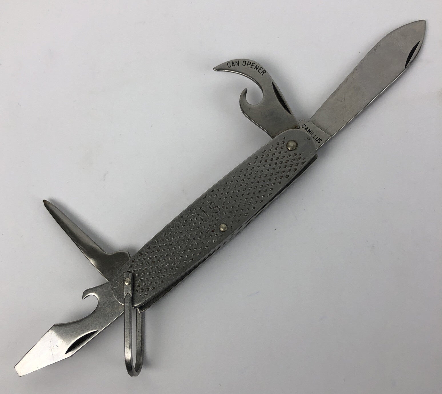 Vintage 4 Blade CAMILLUS 1978 US Military Navy Survival Pocket Knife USA - VGC