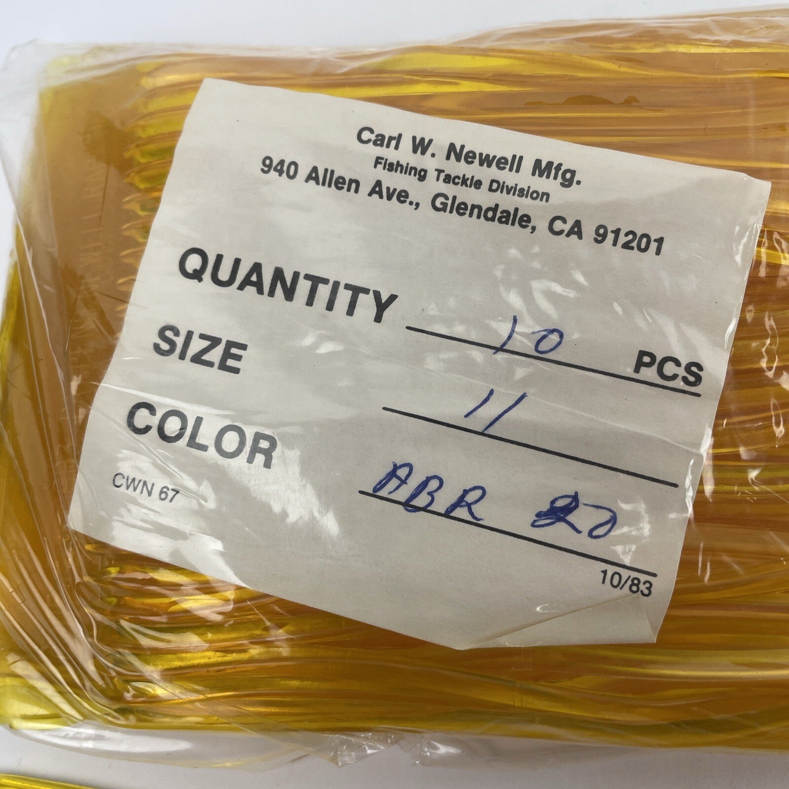 Newell MFG. Fishing Skirts 10 Pack Offshore Trolling Lure Tuna Marlin Wahoo Gold