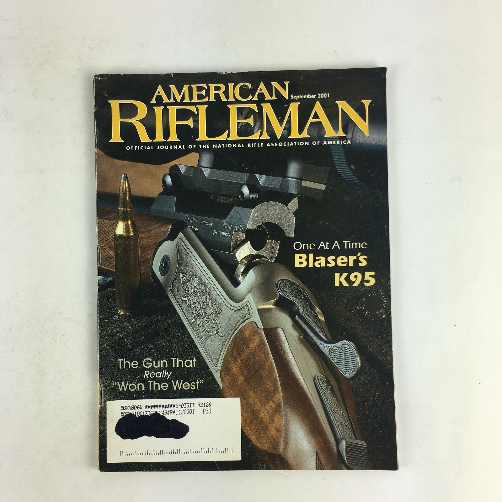 September2001 American Rifleman Magazine One At a Time Blaser's K95 Won The West