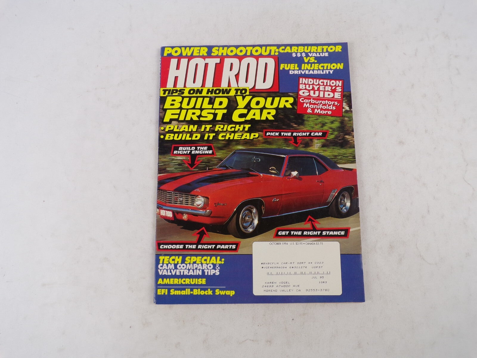 October 1994 Hot Rod Tips O How To Build Your First Car Plan It Right Build It C