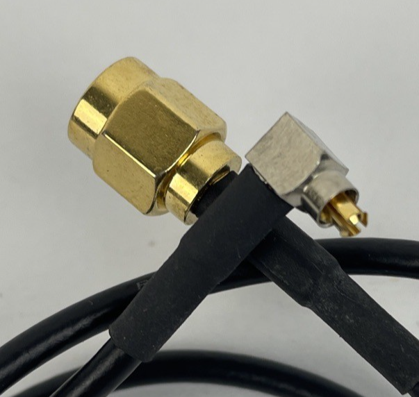 RG174 / U - N MALE to SMA MALE ANGLE Coax RF Cable USA - Length 25"