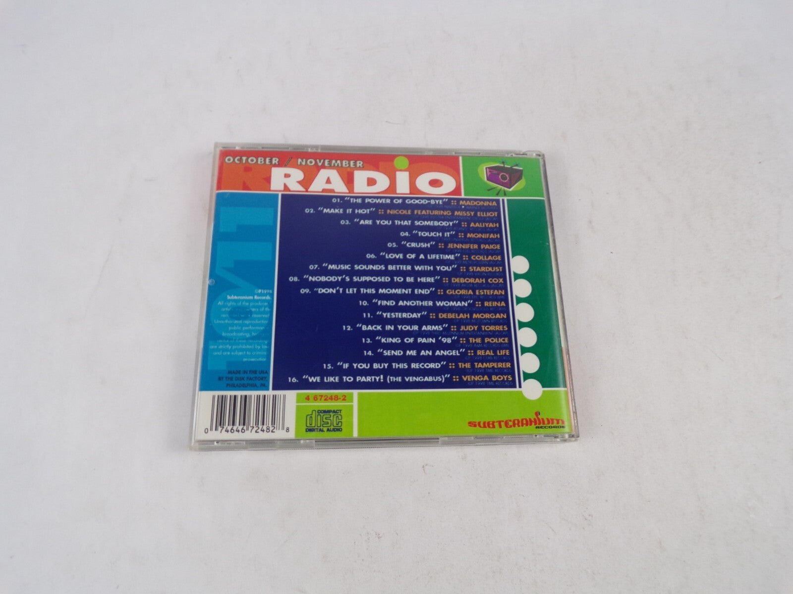 October November Radio '98 "The Power Of Good-Bye" 'Make It Hot" "Are You CD#22