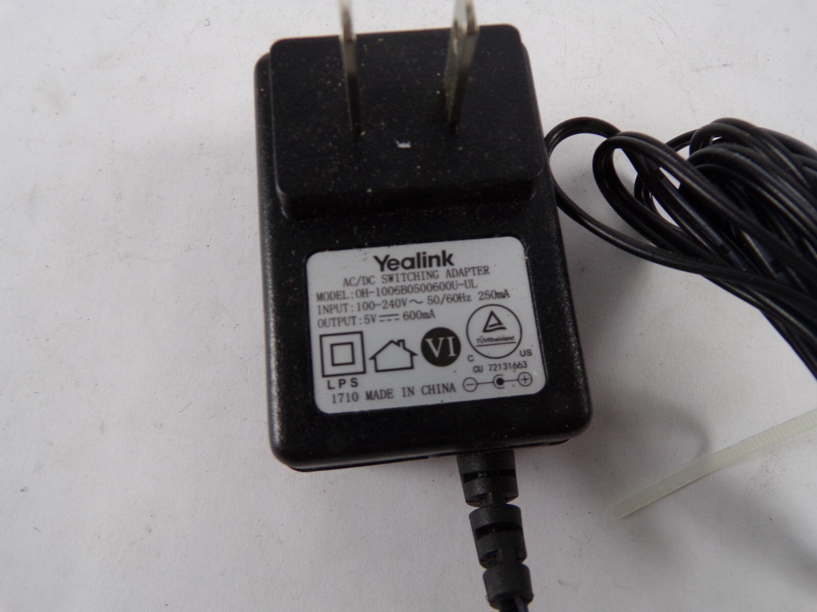 Genuine Yealink OH-1006B0500600U-UL Output 5 V 600mA Power Supply Adapter A55