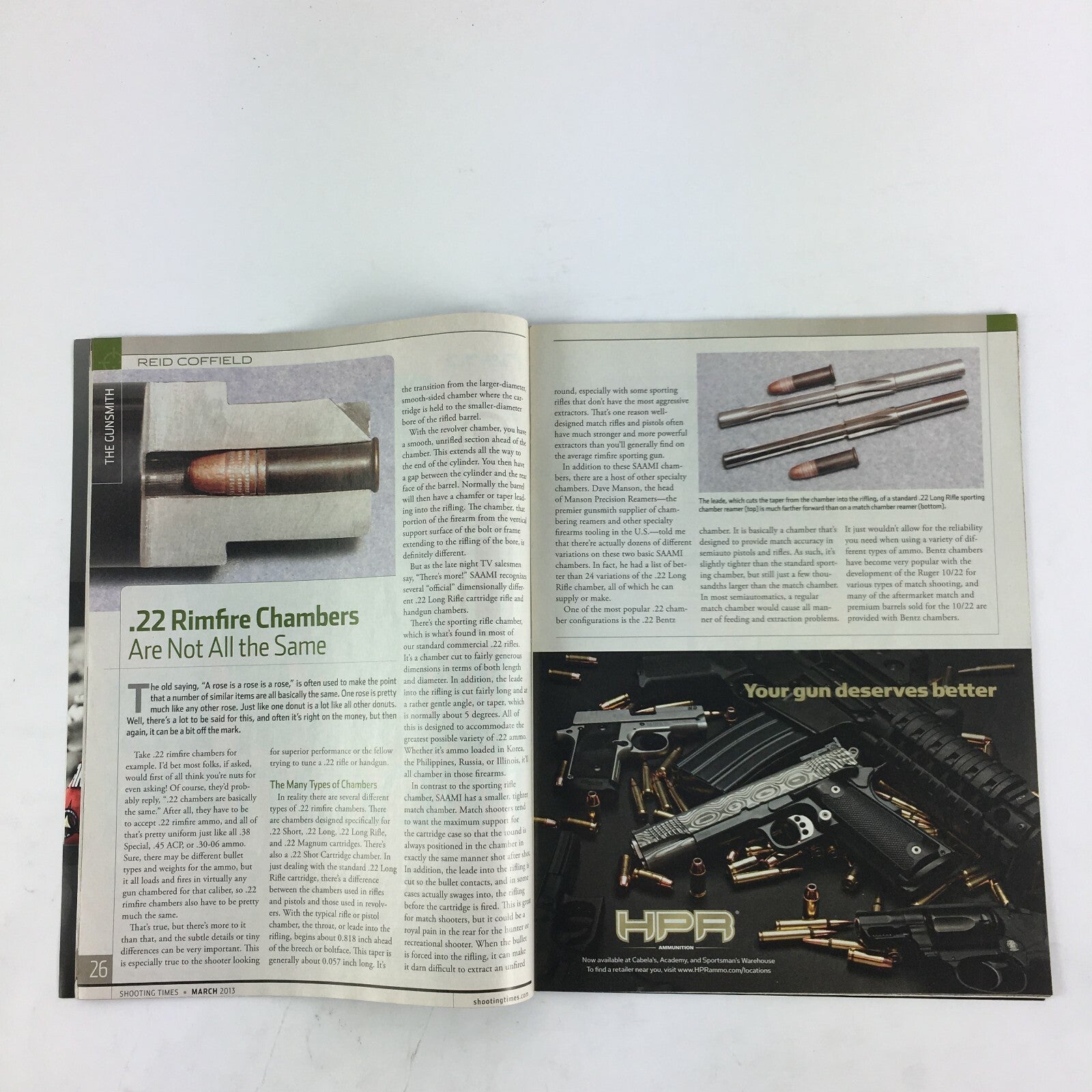 March 2013 Guns & Ammo Magazine Extreme Punishers Desert Eagle .50 .338 Vs. .348