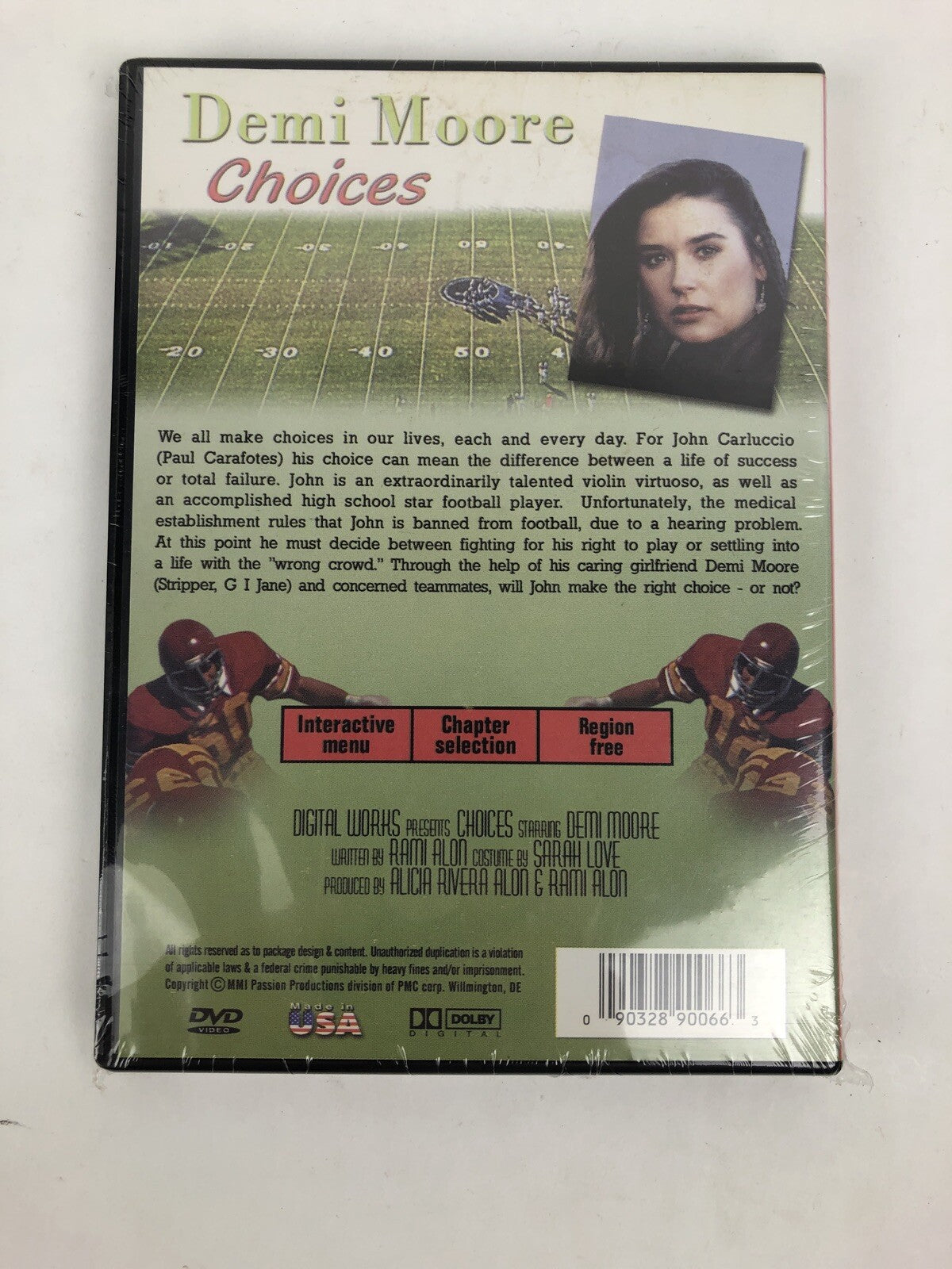 Digital Works - Choices - DVD Demi Moore - Very Rare - Sealed - FSTSHP