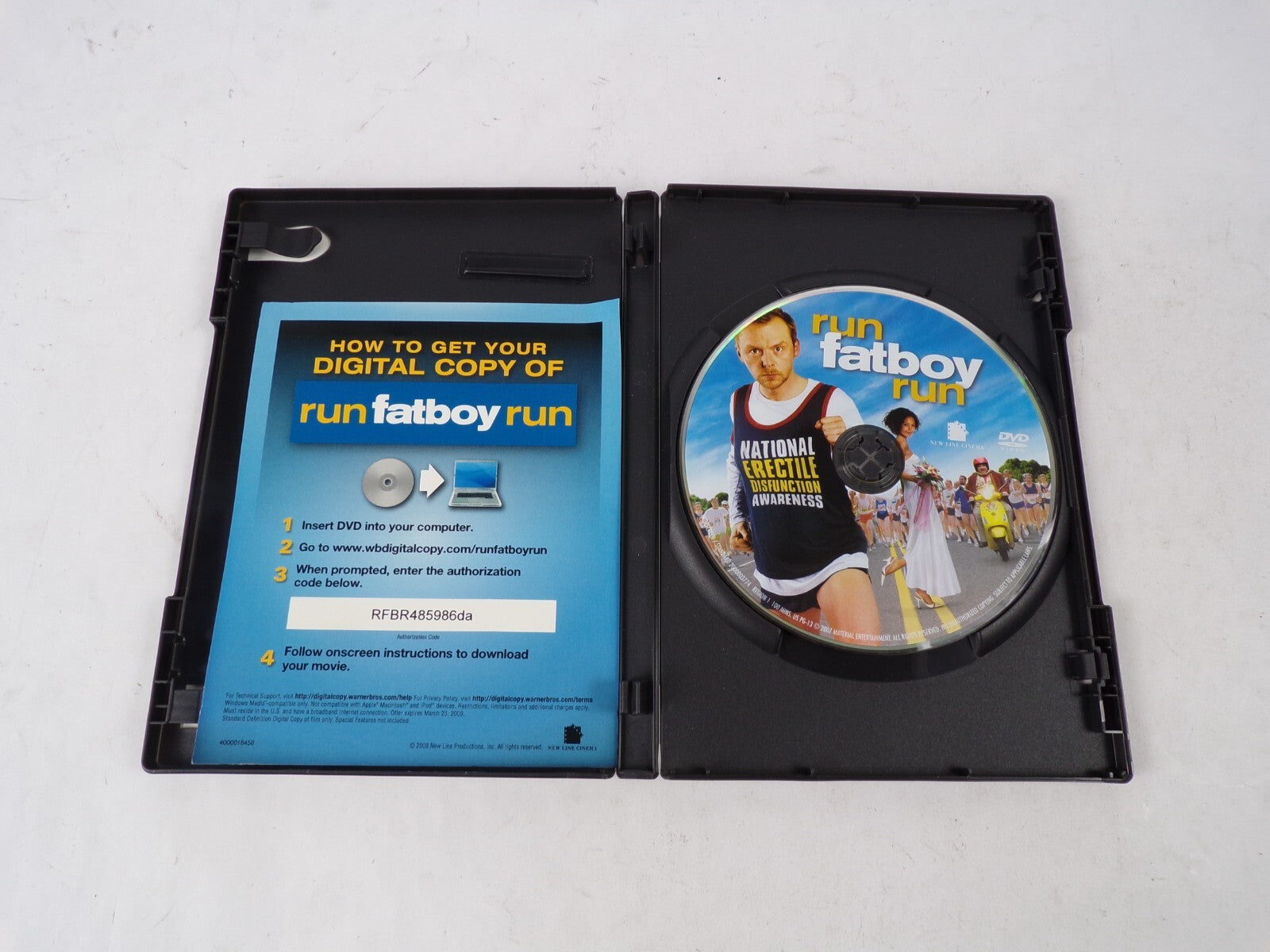 Run Fatboy Run Simon Pegg Thandle Newton Hank Azaria David Schwimmer DVD Movies