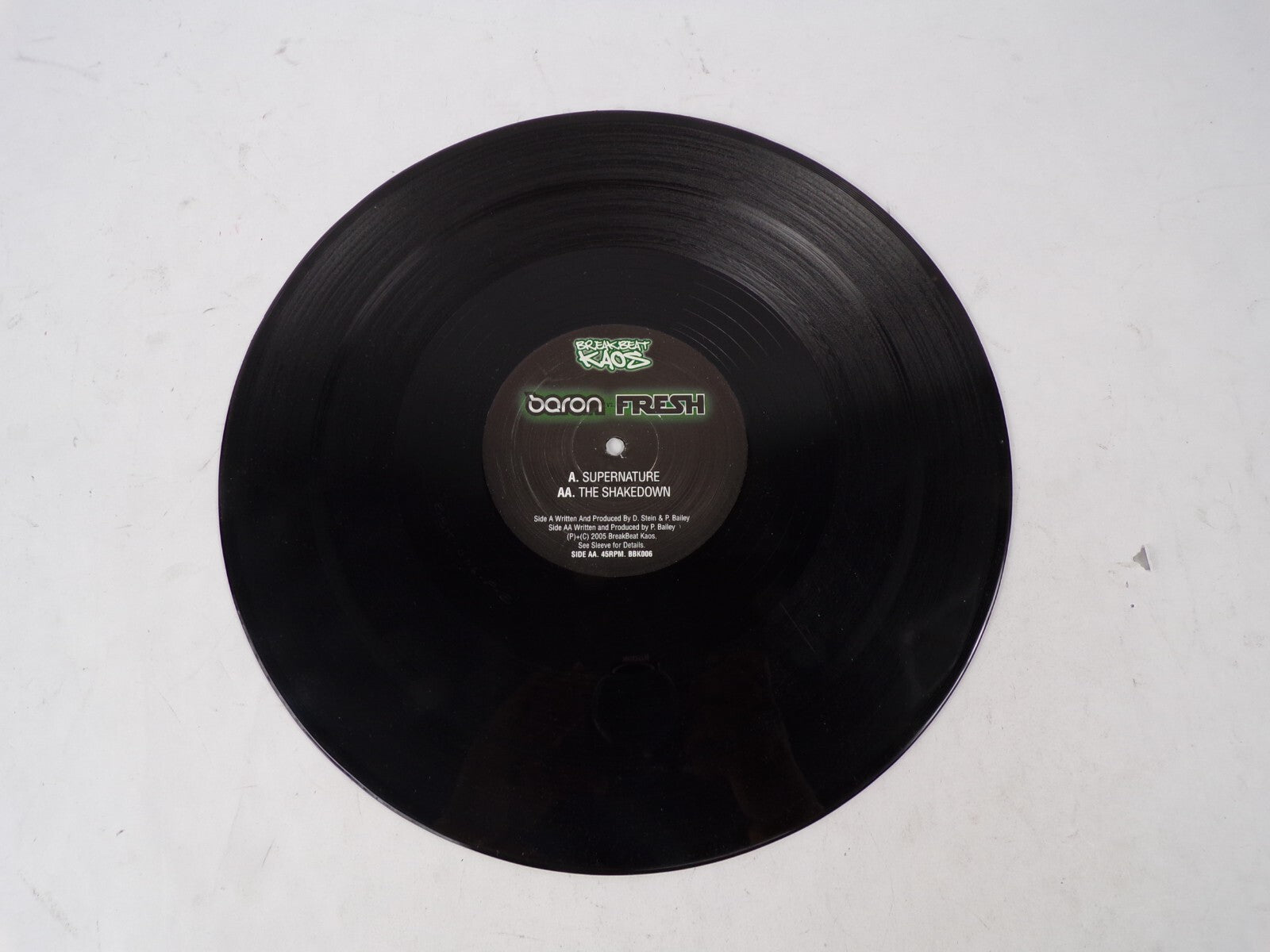 Super Nature Baron Vs Fresh A. Supernature AA. The Shakedown Vinyl Record