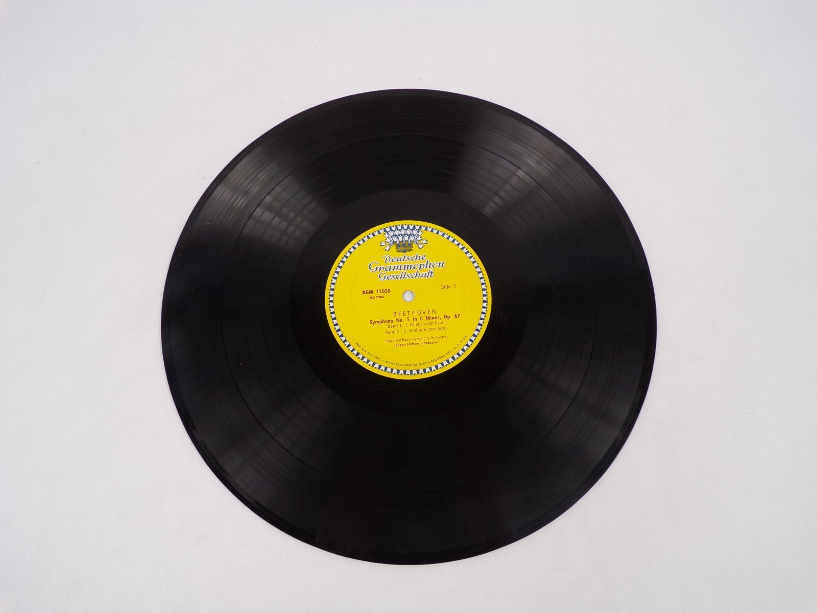 Symphony No.5 In C Minor Fidelio Overture Eugen Jocbum Beethoven Vinyl Record