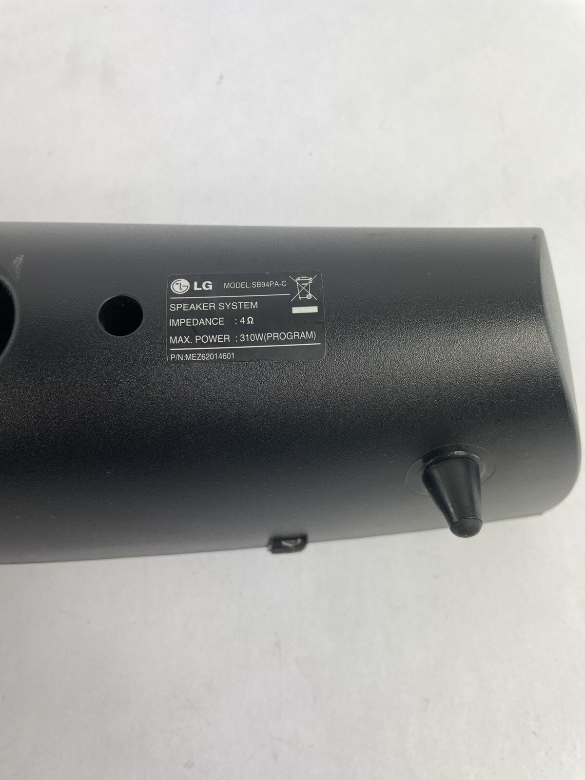 LG Speaker Model SB94PA-C Home Theater Center Speaker max 310W