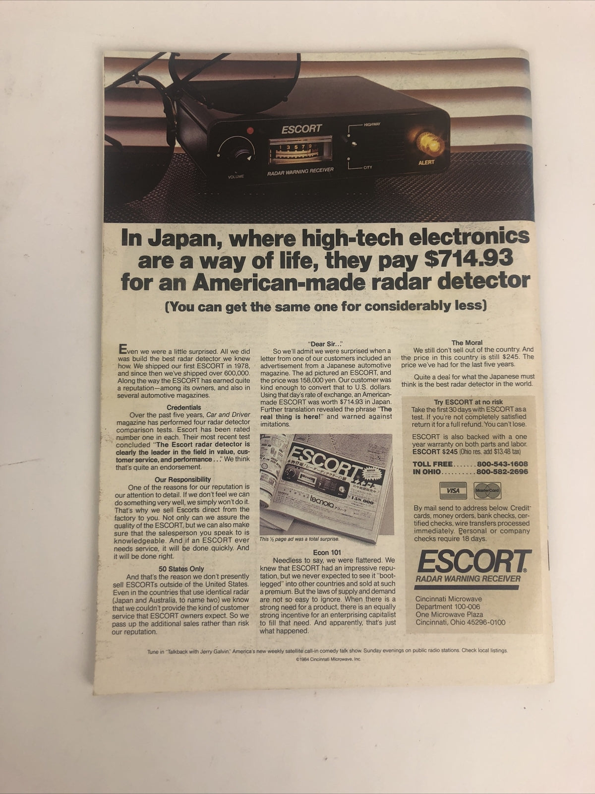 Porsche Panorama Magazine - August 1984 - 914 Swaybars - 962 At Midseason VGC