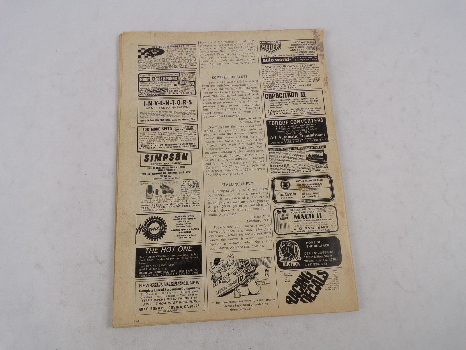 November 1970 Hot Rod Magazine See For Yourself How To Fix Almost Any Car Quick