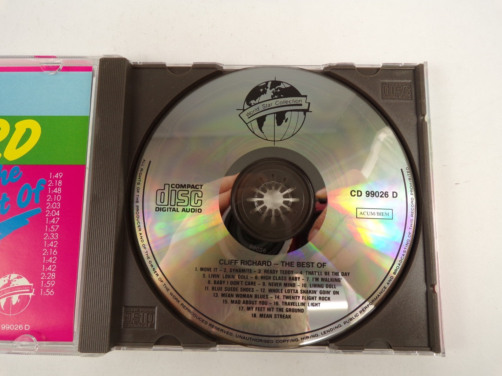 Cliff Richard Dynamite Move It Never Mind Mean Streak livin' Doll CD#44