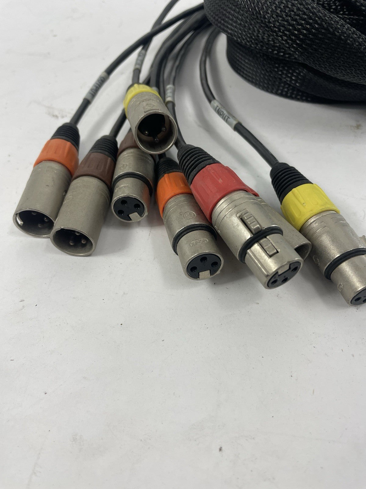 Wexler DB25 D-Sub MALE FEMALE to 8 XLR3M Male FEMALE Breakout Snake 8 channel