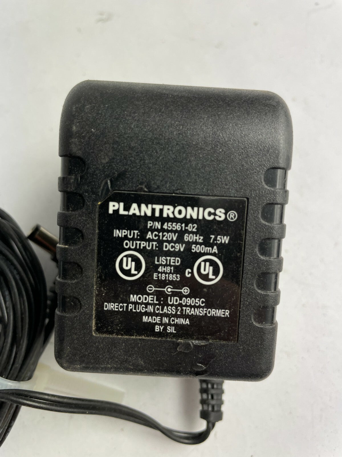 Genuine Plantronics Ac Adapter Output 9 V 0.5 A Power Supply Adapter A97