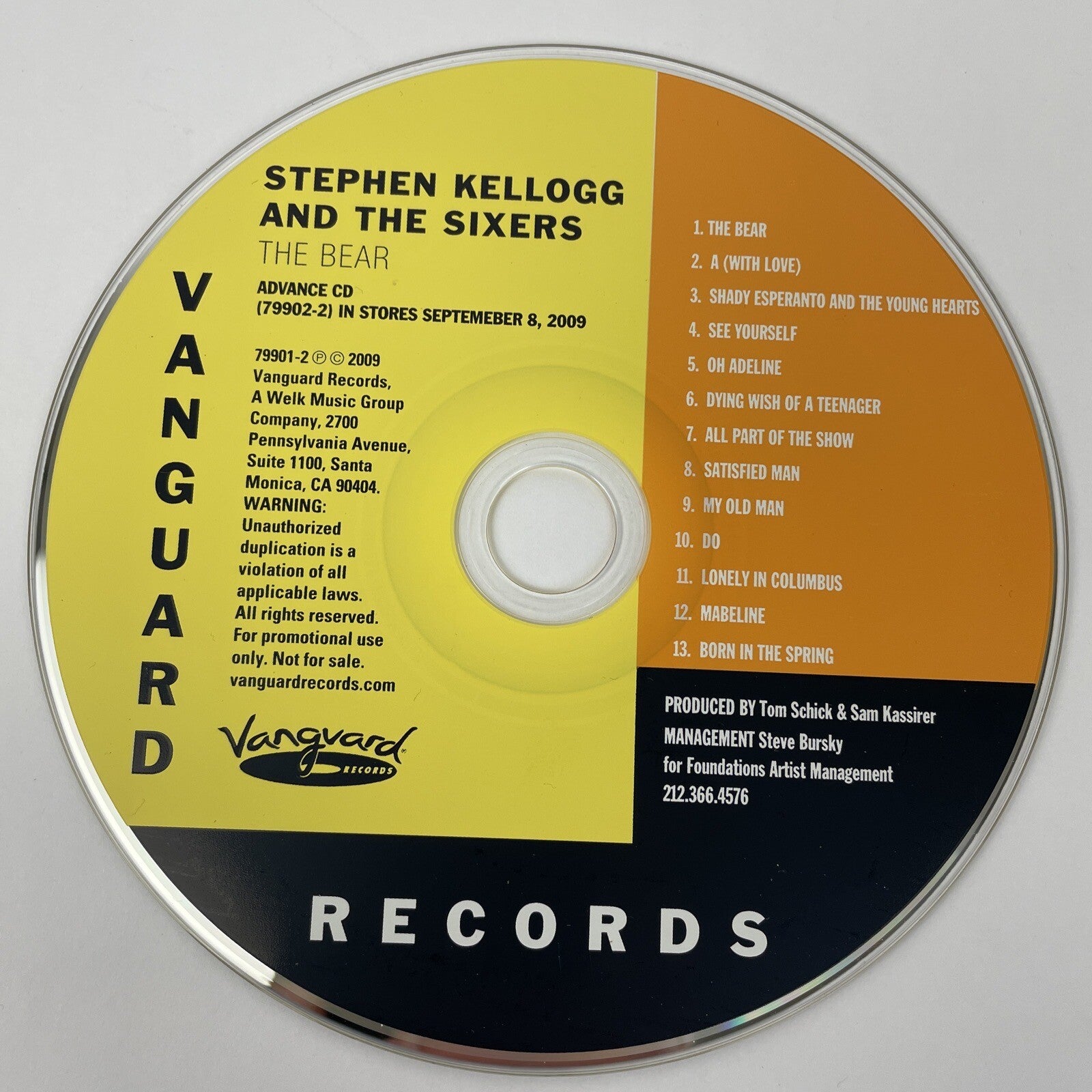 2 x Stephen Kellogg and The Sixers CDs - The Bear, 2009 + One Night in Brooklyn