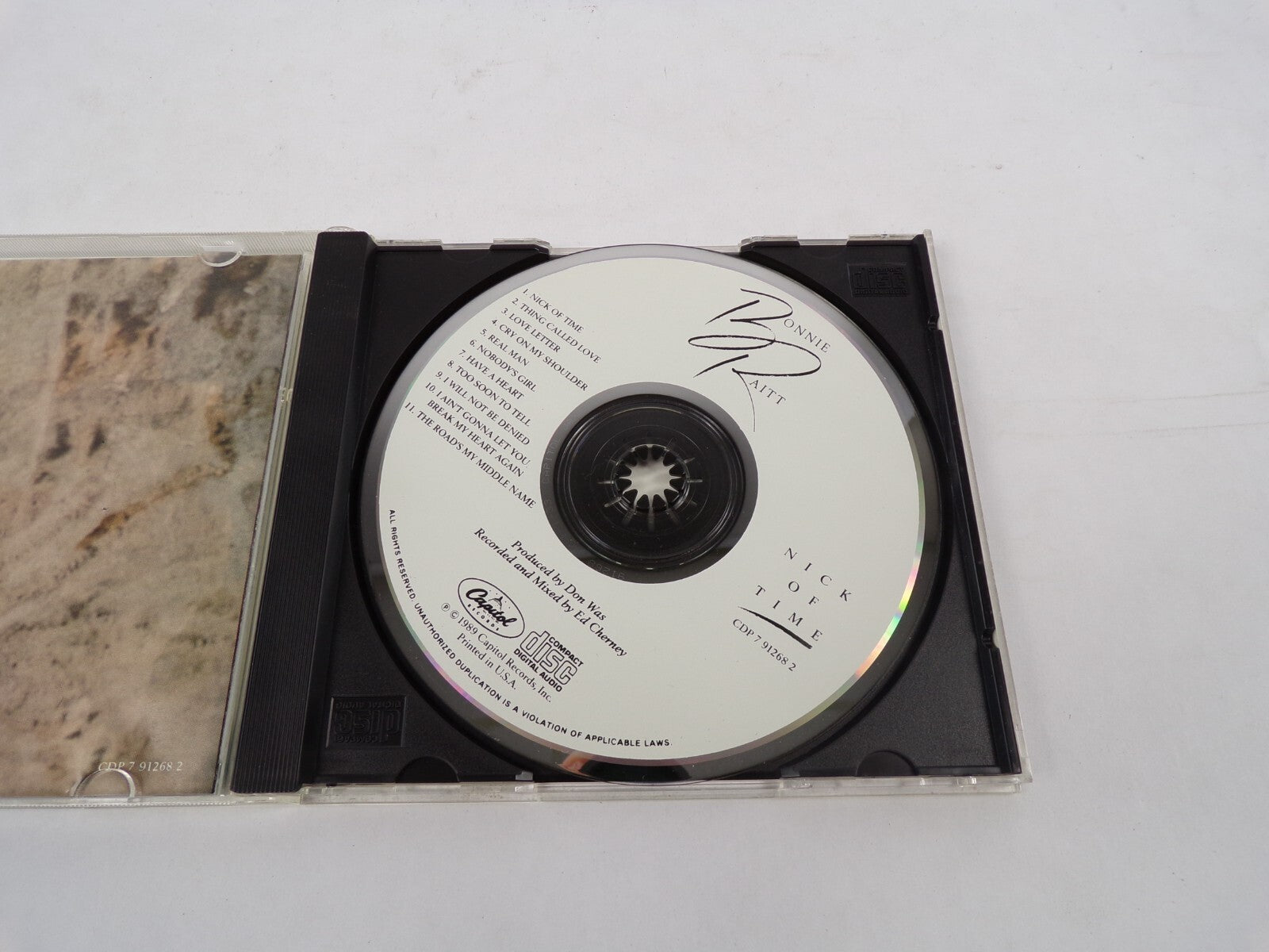 Bonnie Raitt Nick Of Time Nick Of Time Thing Called Love Love Letter Real CD#26
