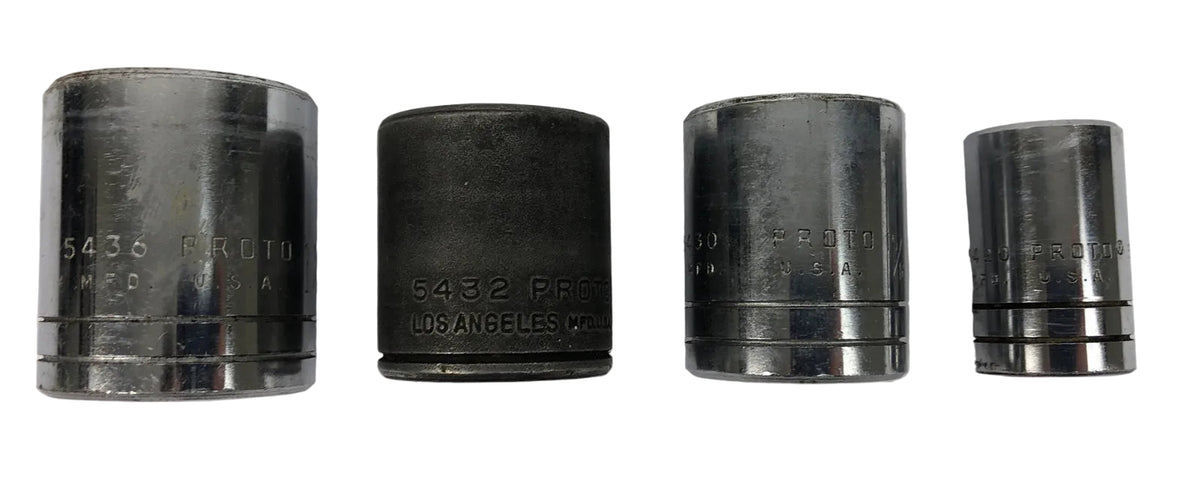 PROTO 4-piece 1/2-inch drive socket set 5420 5430 5432 5436