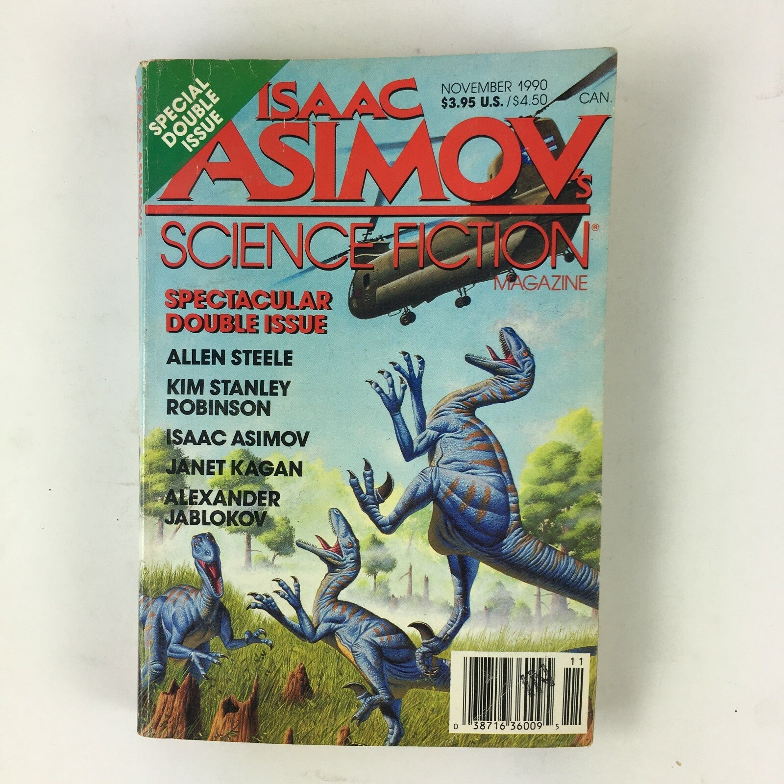 November 1990 Isaac Asimov's Science Fiction Magazine Janet Kagan Allen Steele
