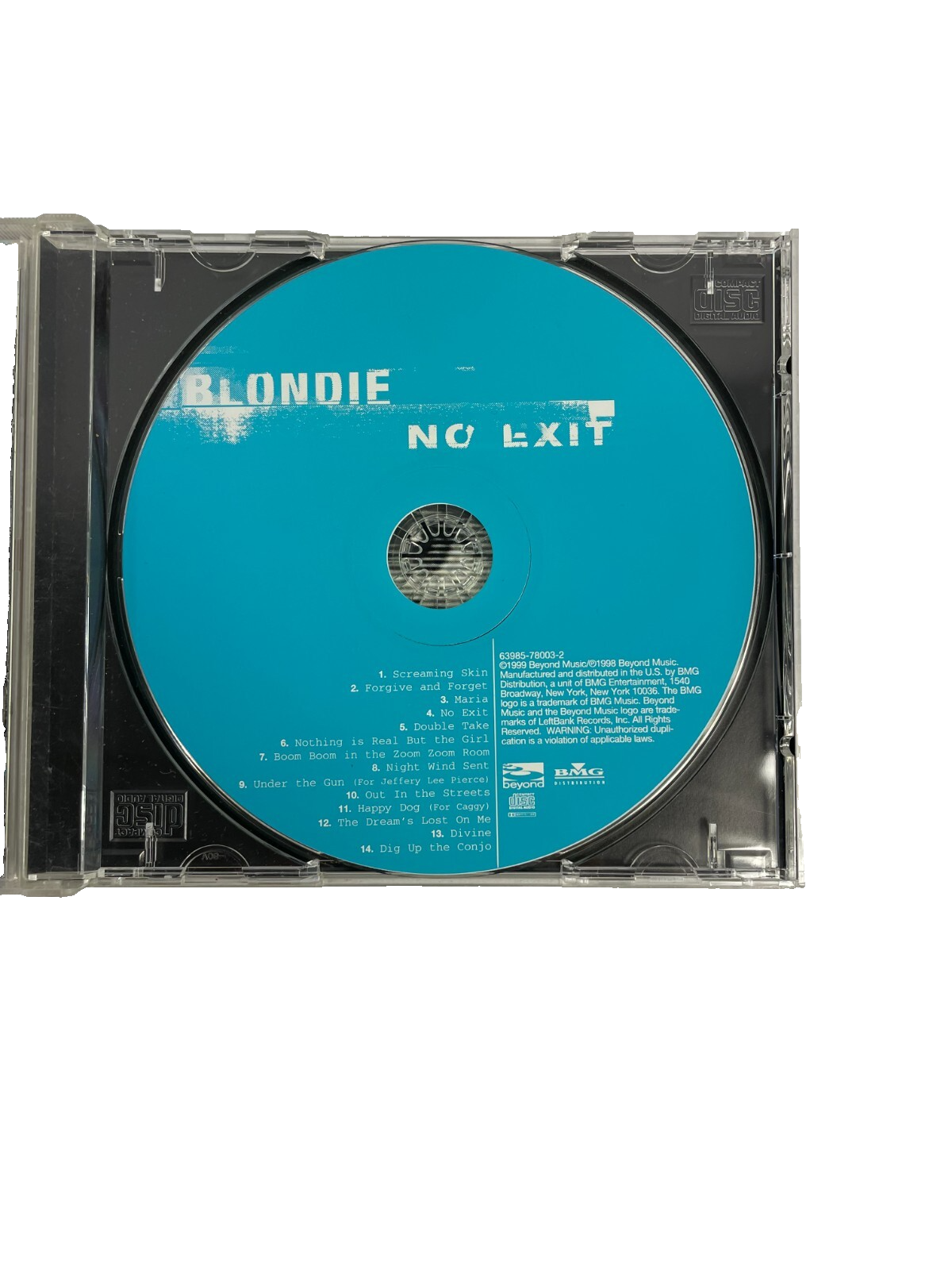 Blondie – No Exit Forgive And Forget (Pull Down The Night) Maria No Exit CD#29