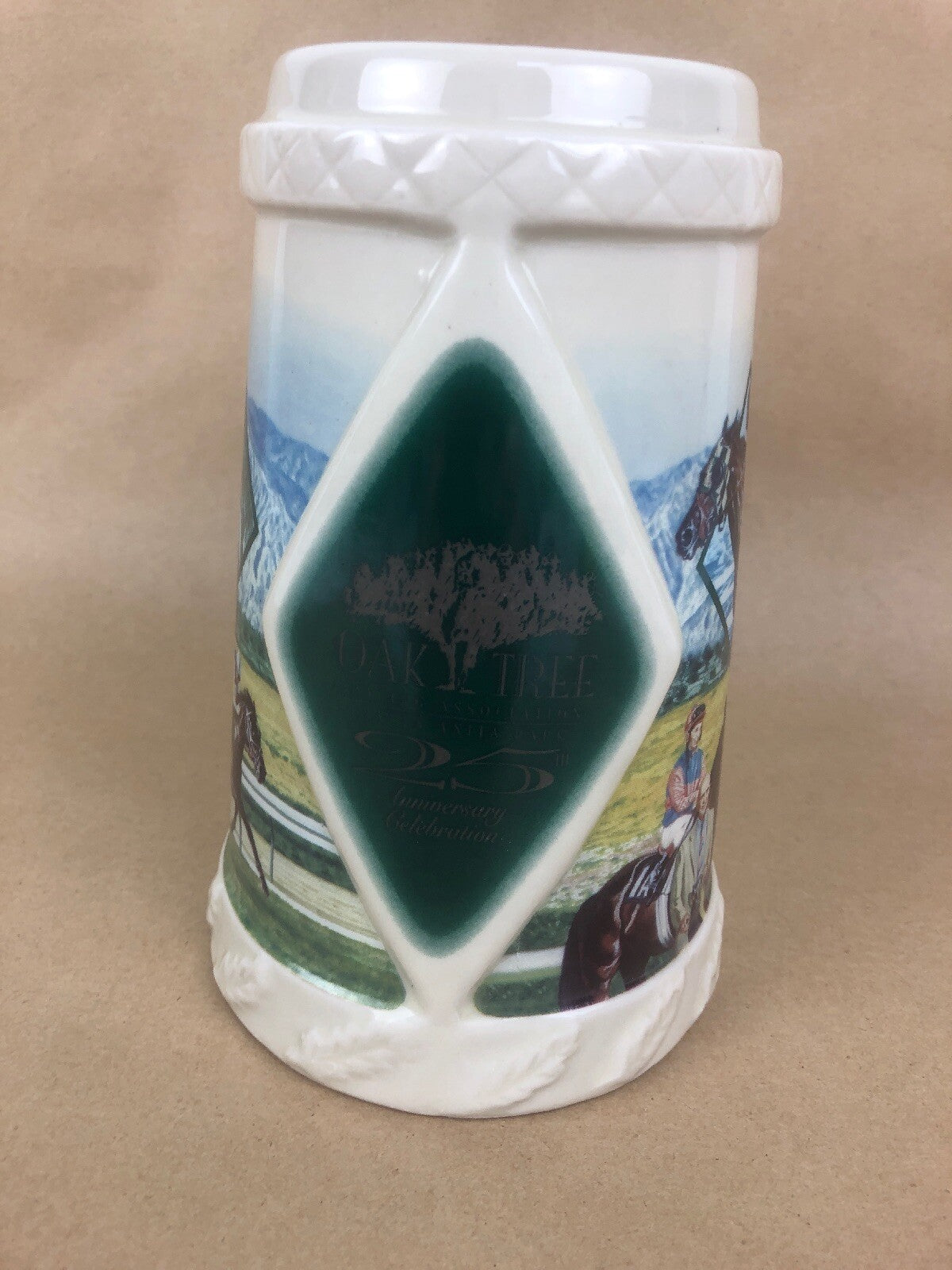 Vintage Oak Tree Santa Anita 20th Anniversary Stein Mug ~ Breeder’s Cup - 1994