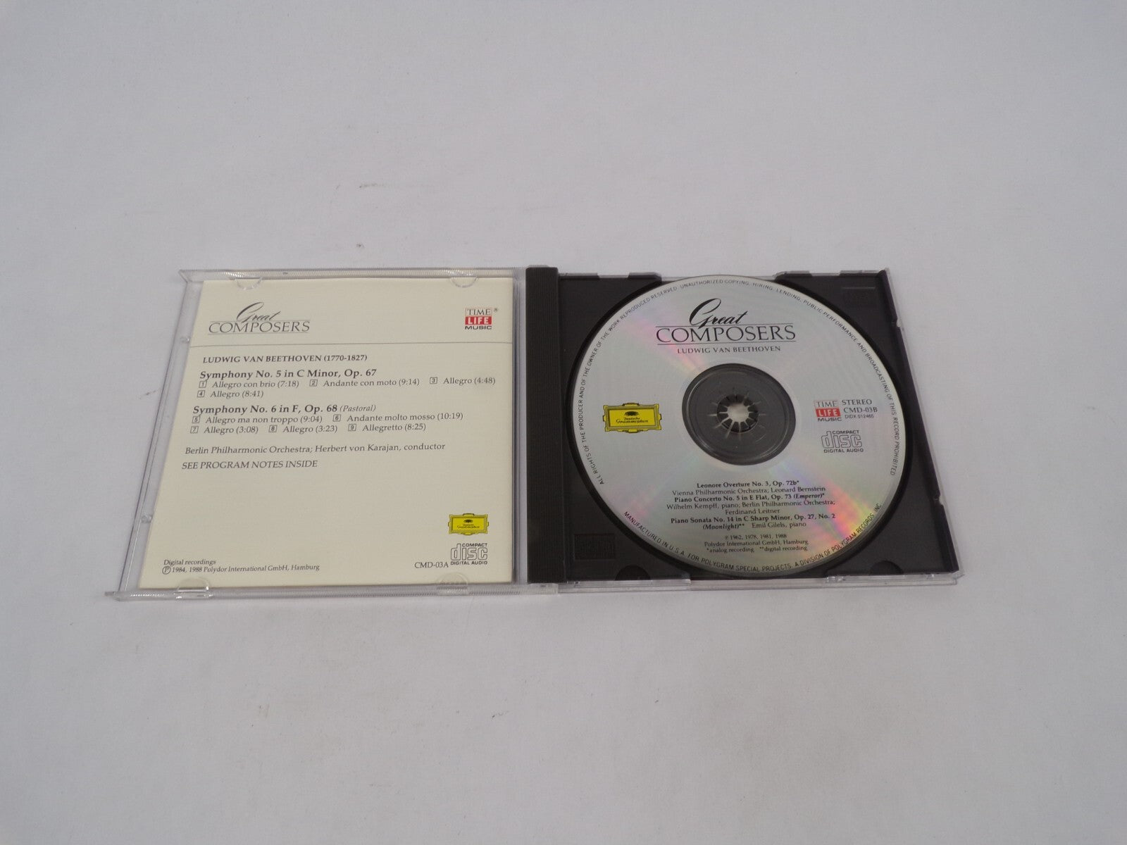 Beethoen Creat Composers Allegro Con Brio Andante Con Moto Allegro CD#69