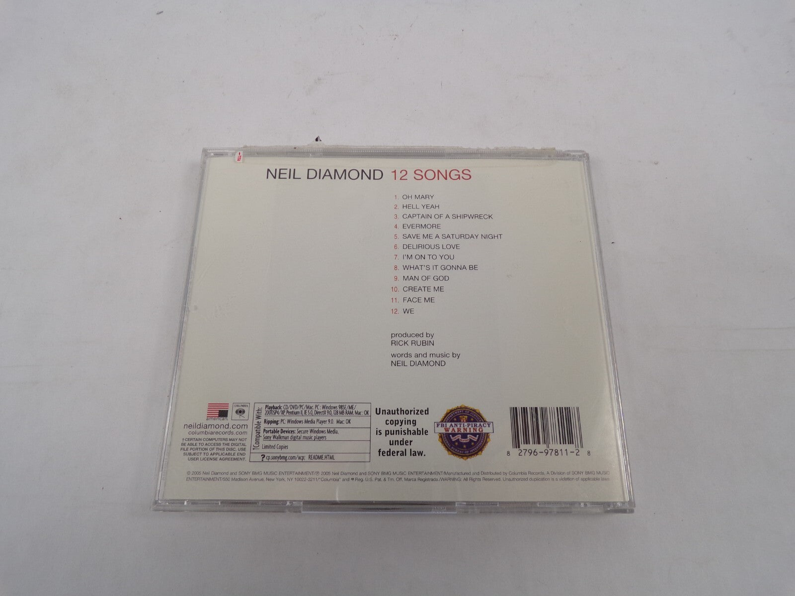 Neil Diamond Oh Mary Hell Yeah Captain Of A Shipwreck Evermore Create Me CD#26
