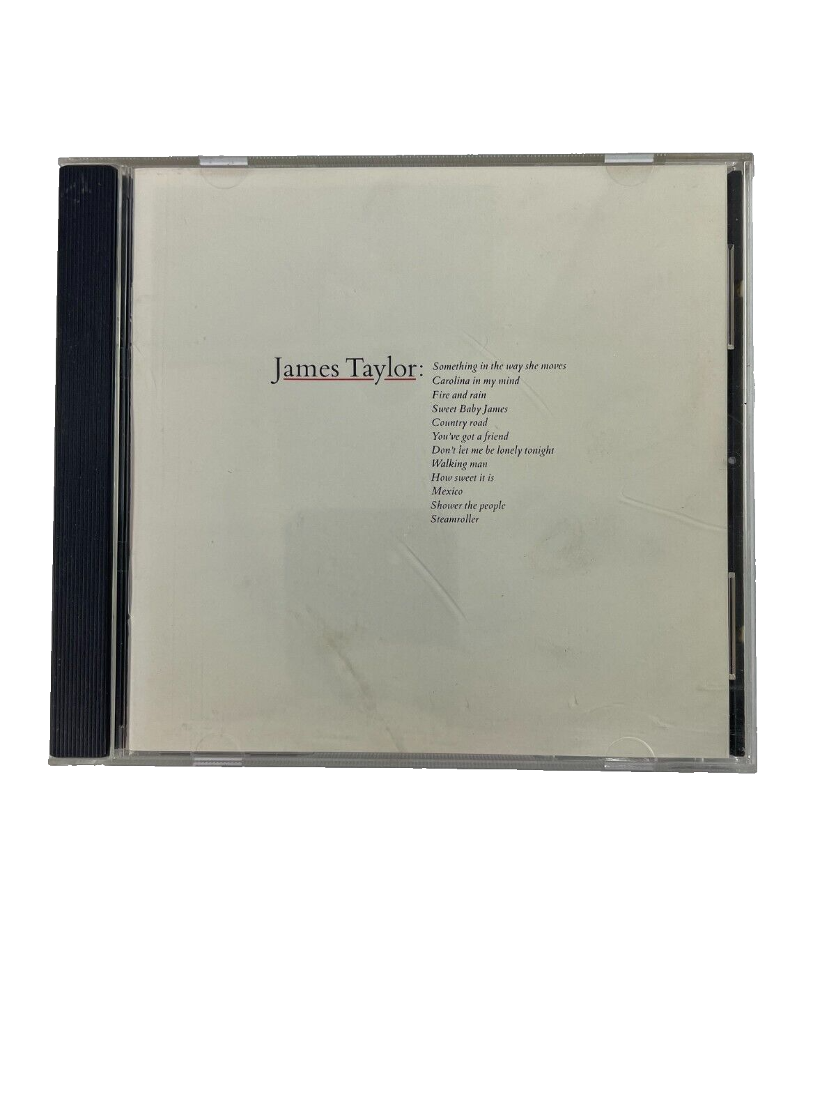 James Taylor vinyl record featuring Something in the Way She Moves Carolina in My Mind and Fire and Rain