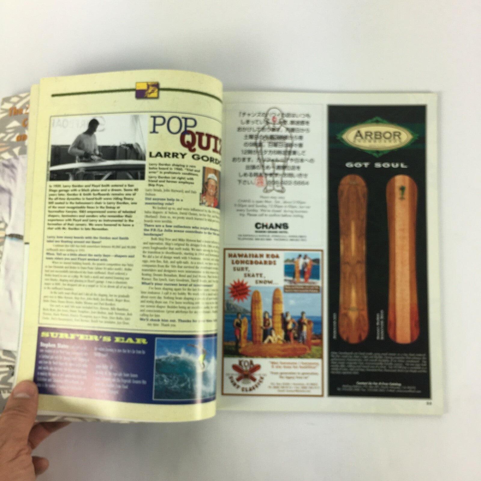 February 1998 Longboard Magazine All Photo Issue Visceral Art Oxbow World
