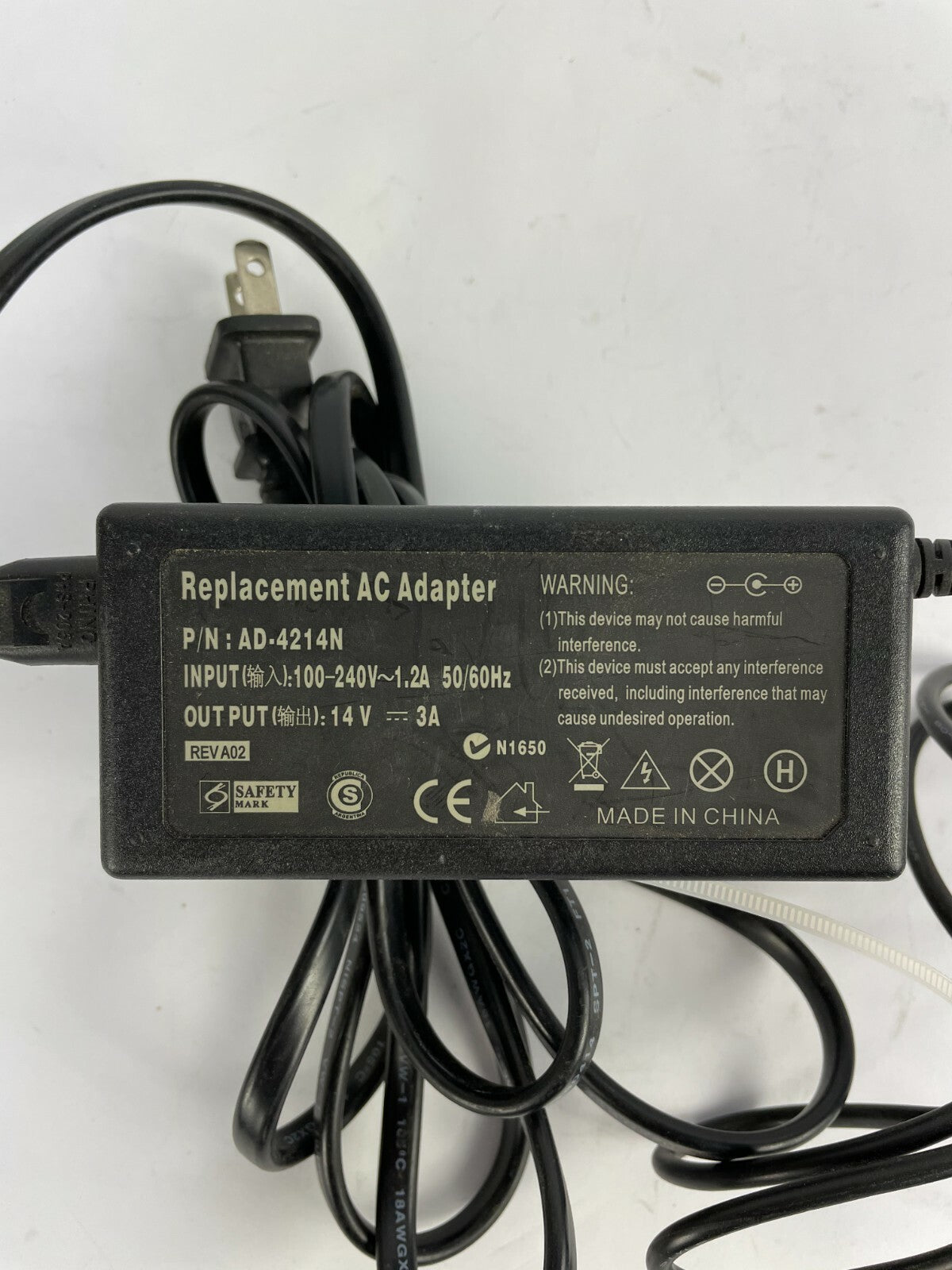 Genuine Ac Adapter AD-4214N Output 14 V 3 A Power Supply Adapter A60