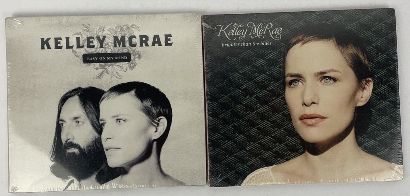 2 x Kellly McRae Audio CD Lot - Easy on my Mind 2015 - Brighter than the Blues