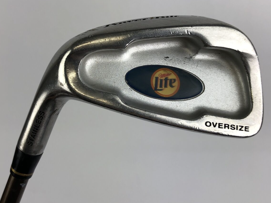 Miller Lite PowerBilt left hand 8 iron rare promotional golf club