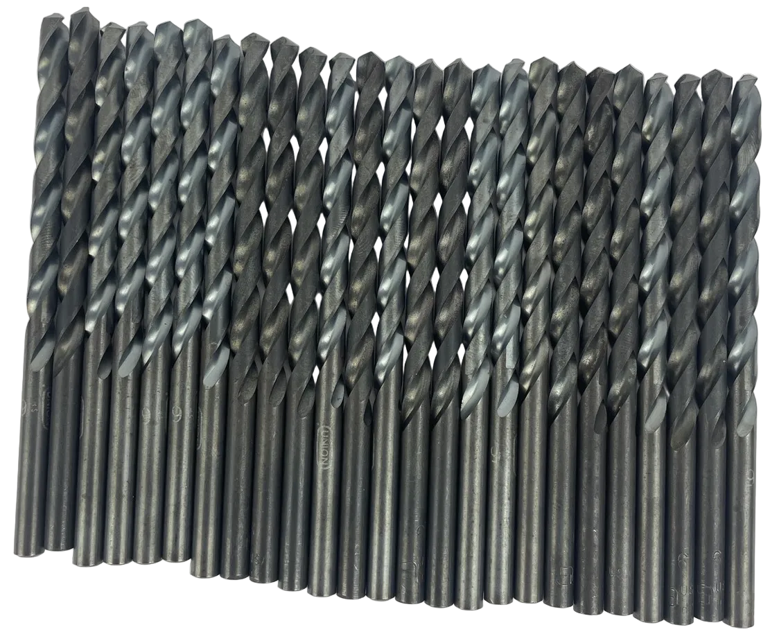 Lot of 25 USA jobber length HSS #6 5.18mm 0.204 inch drill bits