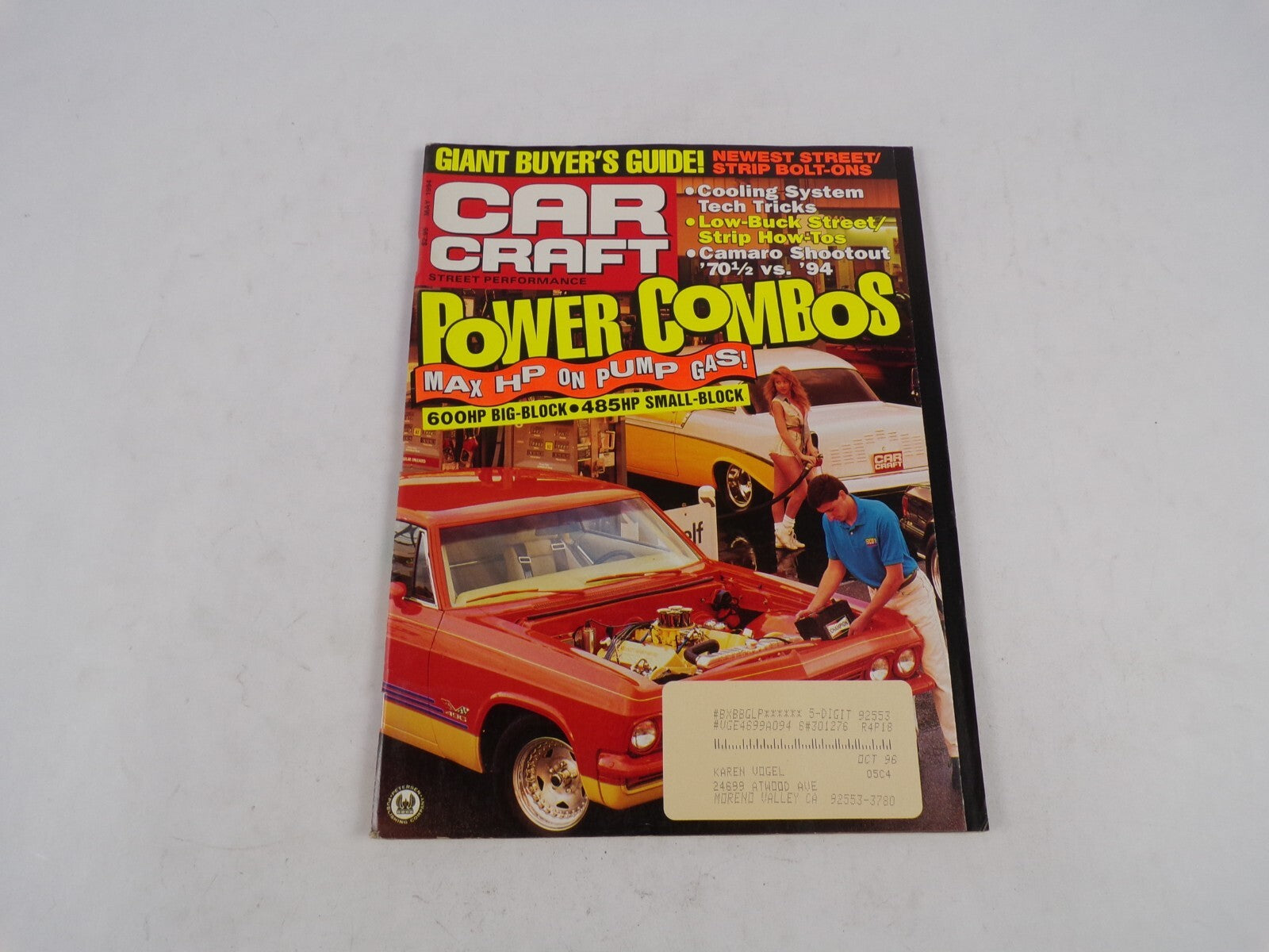 May 1994 Car Craft Power Combos Max HP On Pump Gas! Giant Buyer's Guide! Newest