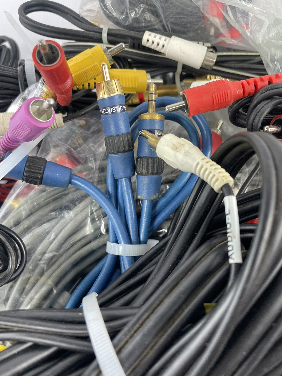 Audio Cables - Bulk Lot - As shown - RCA Cables