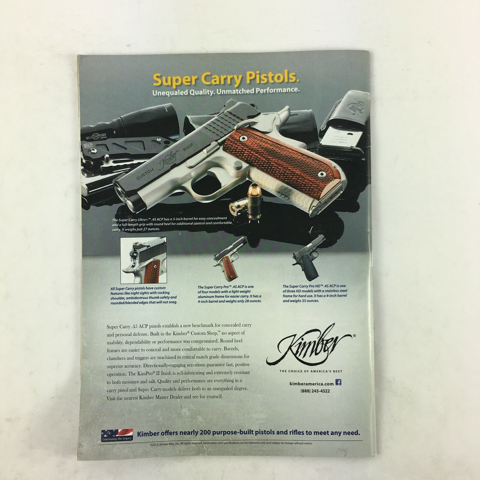 December 2012 American Rifleman Magazine Remington Model 700 The First 50 Years