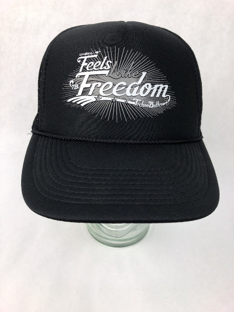 O'Neill Feels Like Freedom Techno Butter Trucker Otto Snapback Hat - Black Rare