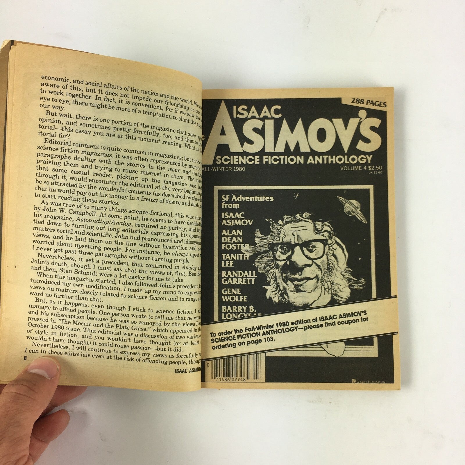 August 1981 Isaac Asimov's Science Fiction Magazine Mallworld Graffiti Somtow
