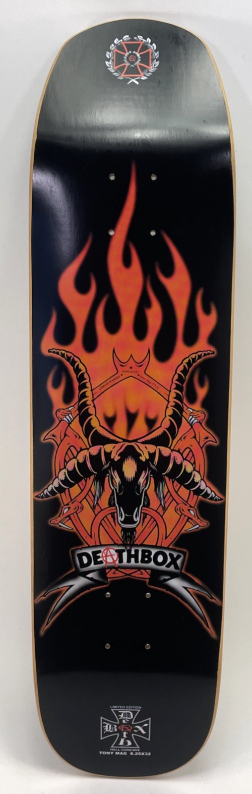Death Box Skateboards Skateboard Deck Black GOAT LE Tony Magnussen 8.25" x 32"