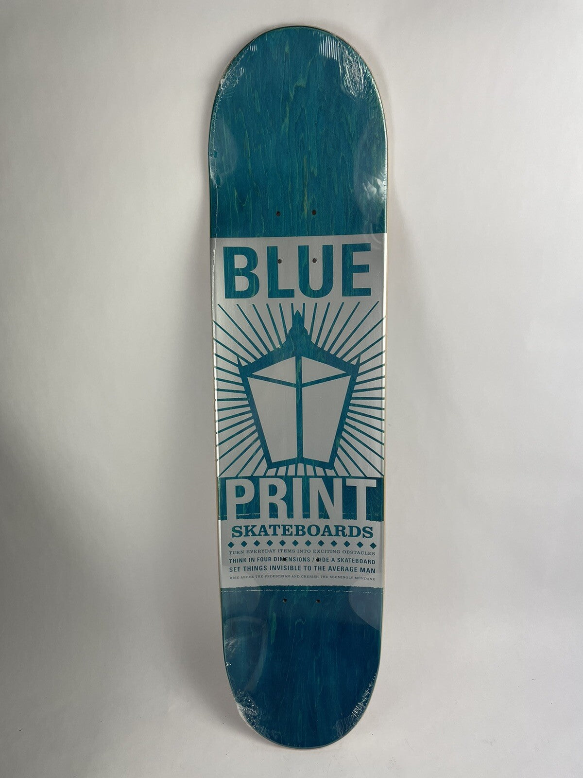 Blueprint Spray Heart Orange OG 8-inch rare hard rock maple skateboard deck.