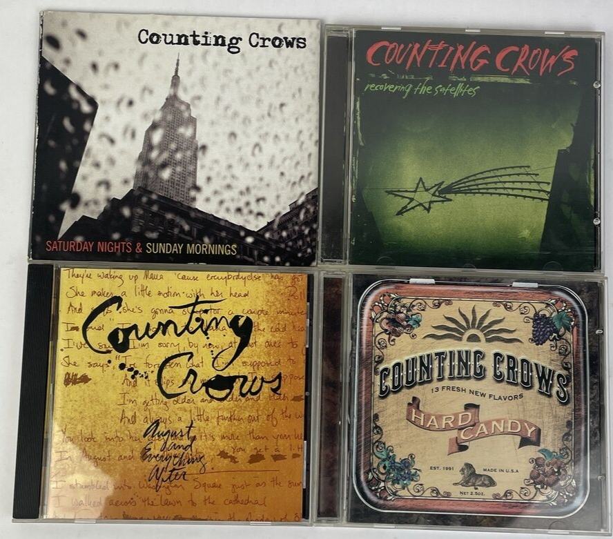 4 x COUNTING CROWS Audio CD LOT - Hard Candy - August & Everything After - SN&SM