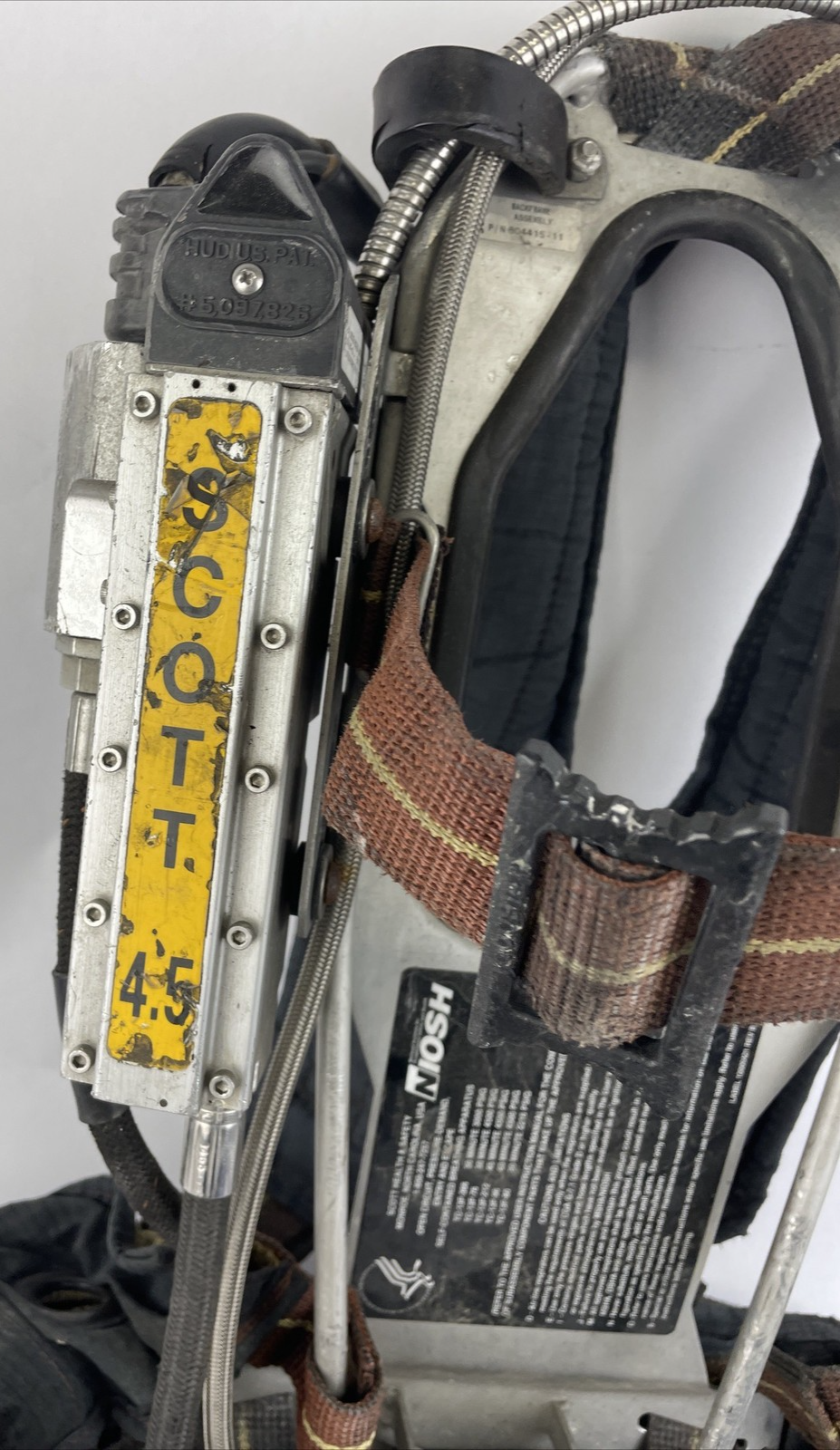 SCOTT SAFETY 4.5 4500 SCBA Air Pack Harness EZ-Flow Air Pak Plus with Sensor j
