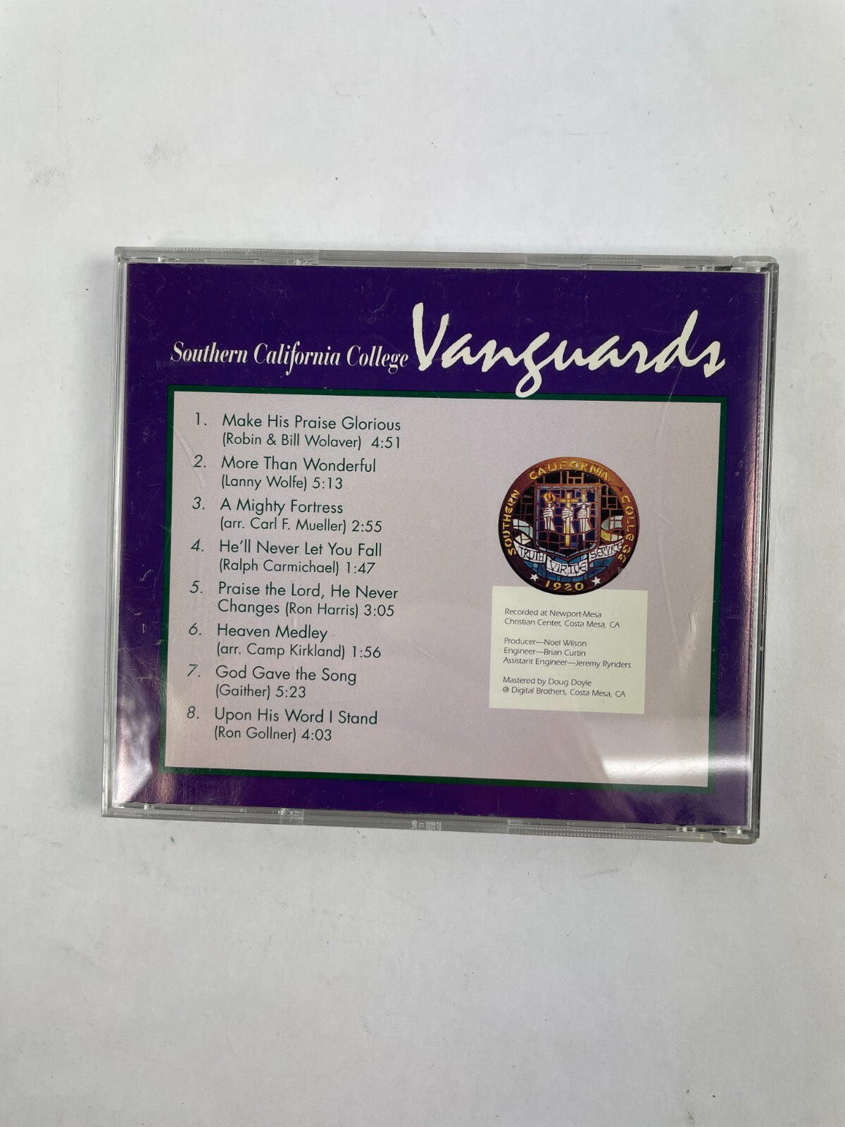 Southern California Collee Vansuards Make His Praise Glorious More Than CD#72