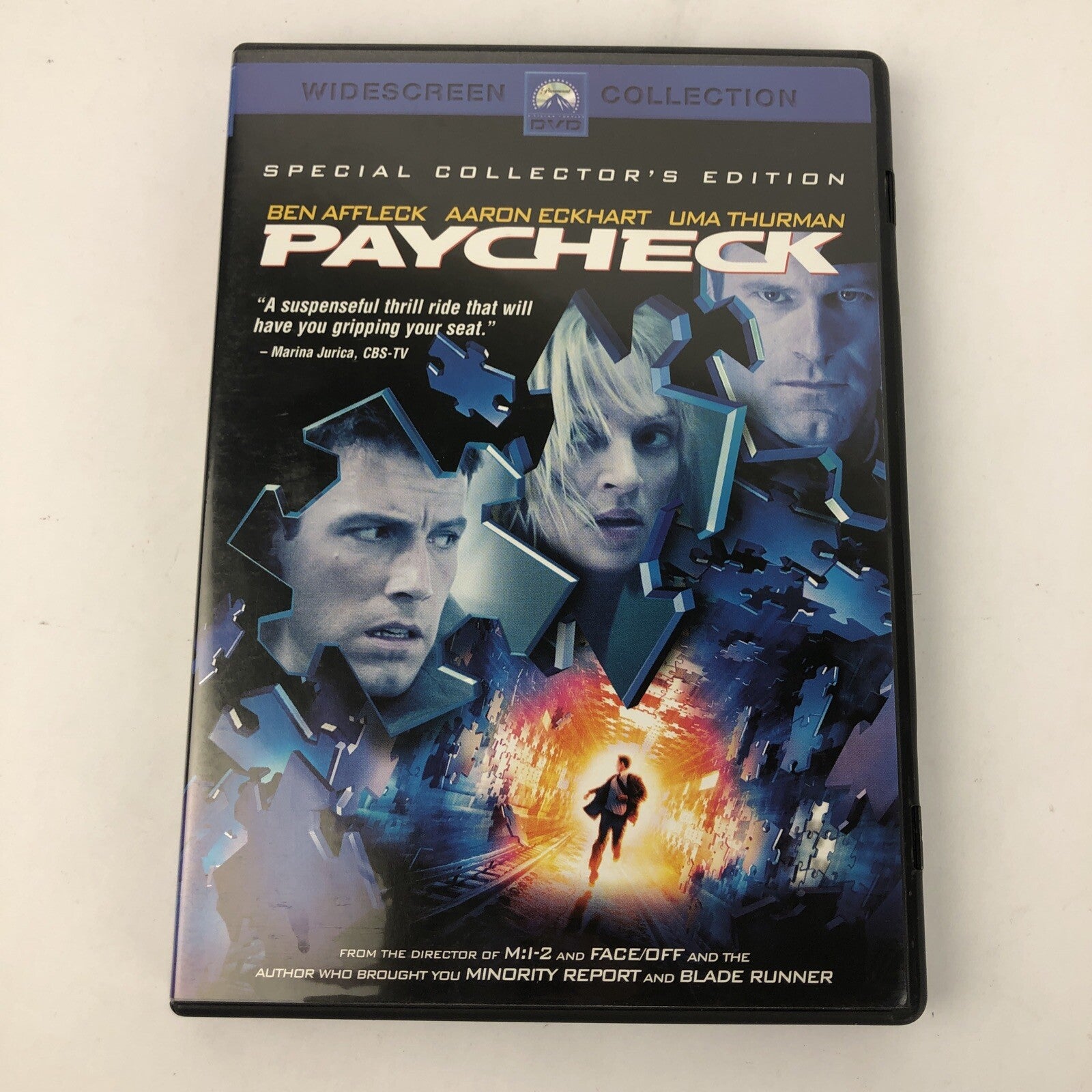 Paycheck (DVD, 2004, Widescreen, Special Collector's Edition) Mint Condition