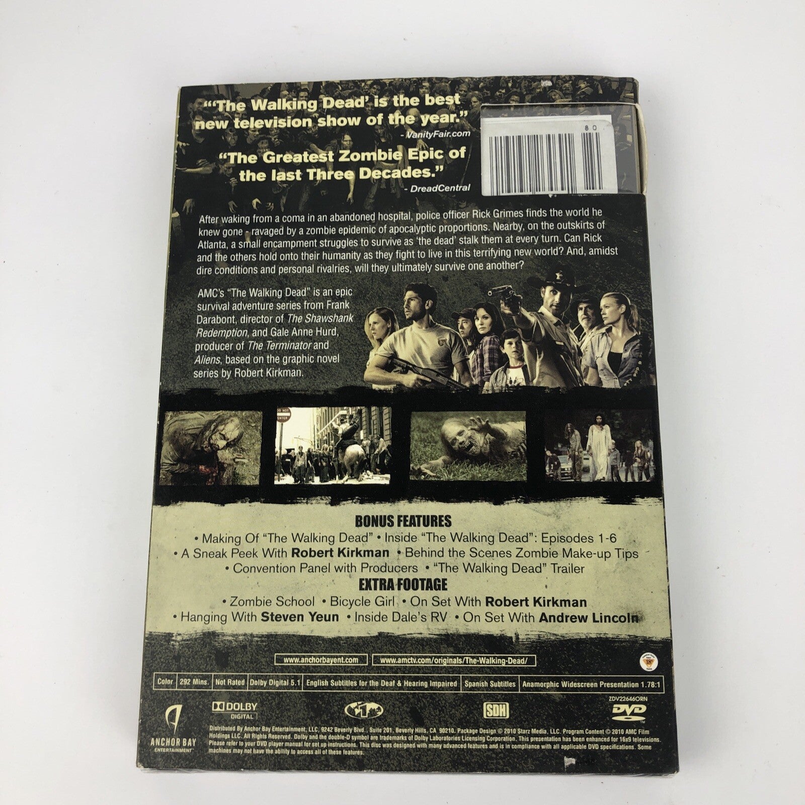 The Walking Dead The Complete First 1st Season 1 One DVD TV Series New Sealed