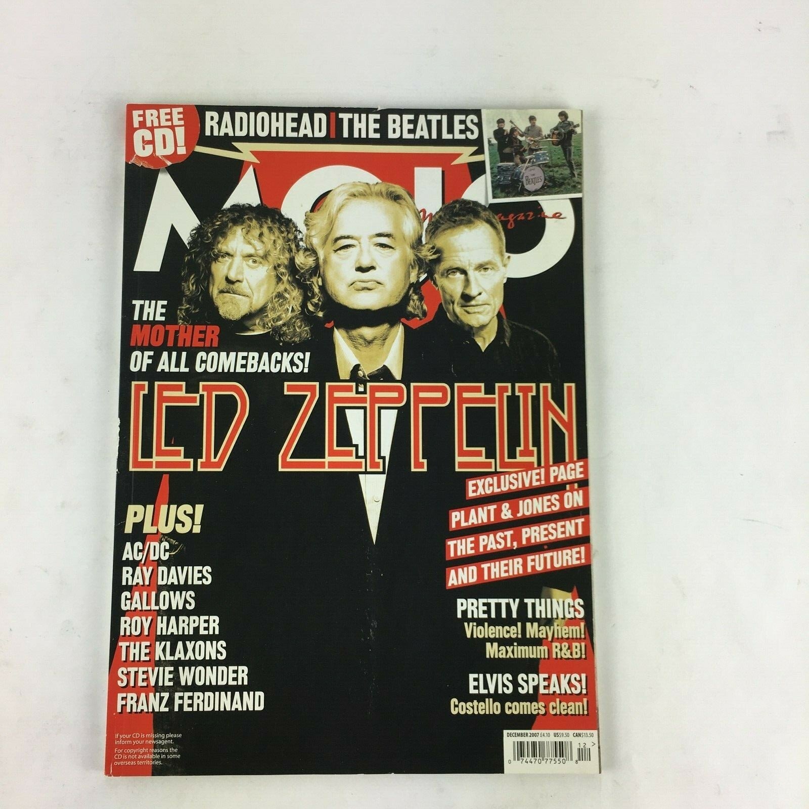 December 2007 Mojo Music Magazine The Mother of All Comebacks! Led Zeppelin