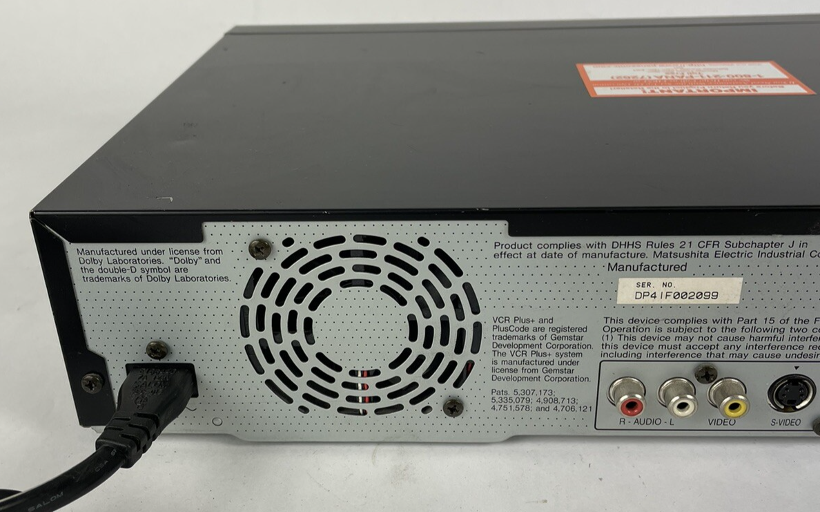 Panasonic DMR-E55 DVD Video Player Recorder DVD-RAM DVD-R Cosmetic Flaws
