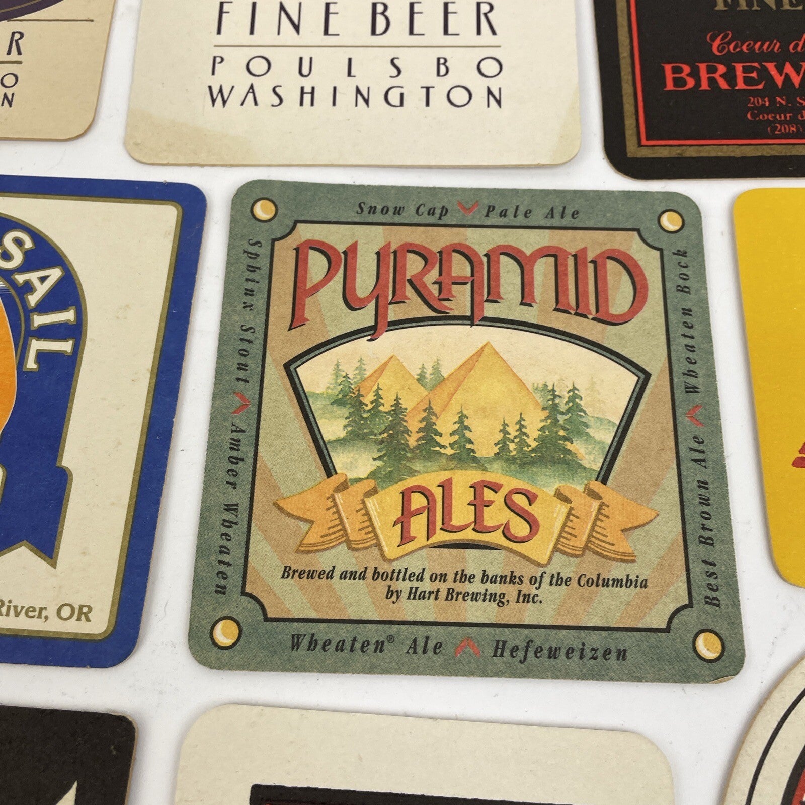 Retro Beer coasters Lot of 20 ALL DIFFERENT Import & Domestics Home Bar Vintage